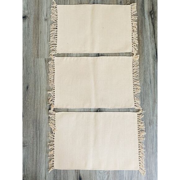 3 El Paso Saddleblanket Co STORYTELLER Fringed Southwestern Woven Placemats Lot - Picture 9 of 10